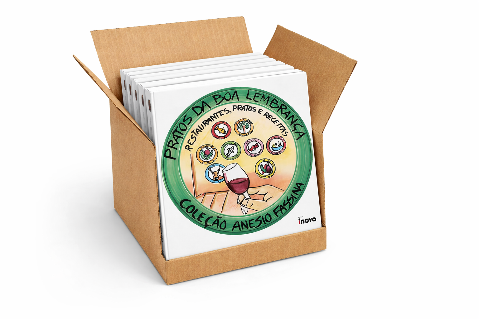 Caixa com 5 - Pratos da Boa Lembrança - Coleção Anesio Fassina - 4ª Edição